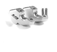 Elevador para Aprilia Tuono 660 V4 900 Dorsoduro 2017 - Regulador De Extensión De La Base De La Abrazadera del Tubo De Dirección. Adaptador de Altura del Manillar(Plata3)