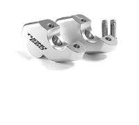 Elevador para Aprilia Tuono 660 V4 900 Dorsoduro 2017 - Regulador De Extensión De La Base De La Abrazadera del Tubo De Dirección. Adaptador de Altura del Manillar(Plata2)