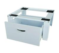 Elevador para lavadora (54 x 63 x 31 cm, Con cajón, Capacidad de carga: 150 kg, Blanco)