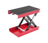 Elevador para moto, ajustable en altura, 93-350 mm, soporte de tijera de elevación con plataforma amplia, elevador para reparación de bicicletas (capacidad de 500 kg)