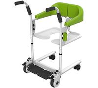 Elevador para Silla De Ruedas,Silla de WC con Ruedas, Sillas de ruedas para baño, palanca de cambios para el hogar para ancianos con parálisis de enfermería, silla de ruedas manual,Regulable en Altura