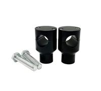 Elevador para Suzuki Intruder Volusia Marauder 1600 Boulevard C50 M95 C50T C90T C90. Adaptador Reposicionamiento Elevador Manillar. Adaptador de Altura del Manillar(Negro,25mm)