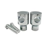 Elevador para Suzuki Intruder Volusia Marauder 1600 Boulevard C50 M95 C50T C90T C90. Adaptador Reposicionamiento Elevador Manillar. Adaptador de Altura del Manillar(Cromo,22 mm)