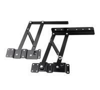 Elevador plegable multifuncional for mesa de centro, soporte aire hidráulico, varilla elevación, herrajes for muebles plegables, 1 par Para Mesa(Black A)