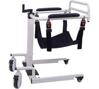 Elevador portátil de pacientes para el hogar, silla de ruedas de transporte, manivela de mano, silla de ducha con altura ajustable para ancianos paralizados, 330 libras