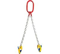 Elevador vertical de tambor de cadena con abrazaderas de elevación duraderas y cadenas de acero al manganeso G80 para un manejo seguro de metal y plástico