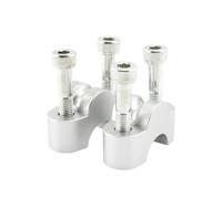 Elevadore Manillar Para CB1100 RS Para CB1100EX Para MSX125 Para GROM Para Monkey 125 Adaptador Abrazadera De Montaje De Elevador Código Elevación Manillar Aluminio Para Motocicleta(Silver)