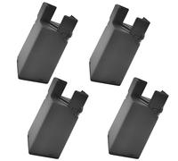 Elevadores ajustáveis para móveis, conjunto de 4 peças para pés de cama, altura ajustável em 50 mm, faixa de ajuste de 22 mm a 44 mm, adequados para camas de bebê e pés de sofá. (Black,7.5cm/3in)