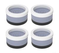 Elevadores antivibración para muebles de cama y mesas, diseño antideslizante y rodamiento de carga superior (azul claro, 5,5 cm)