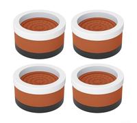 Elevadores antivibración para muebles de cama y mesas, diseño antideslizante y soporte de carga superior (marrón, 5,5 cm)