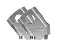 Elevadores Barra Manillar Elevador De Manillar De Motocicleta 22 Mm Abrazadera De Elevación Para Motocross Accesorios Montaje Para Motocicleta(Silver 22mm)