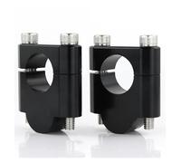 Elevadores Barra Manillar Elevador De Manillar Fat Bar Elevadores Abrazaderas Universal 28 Mm 1 1/8"(Black Riser 30mm)