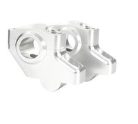 Elevadores Barra Manillar Elevador Manillar Universal De 7/8 "y 22,2 Mm Kit Compensación Elevadores Manillar Motocicleta Extensión Hacia Atrás Elevador Movido(Gloss Silver)