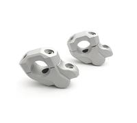 Elevadores Barra Manillar Para R1200GS Para LC Para R1250GS Para R1200 Para R 1200 GS Para Adventure Para R1250GSA Elevador Manillar 32 Mm Montaje Trasero(Silver)