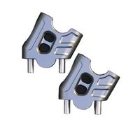 Elevadores Barra Manillar Para YBR250 Para YS250 Para YBR-250 Para YS-250 Base Manillar Motocicleta Abrazadera Elevadora De Elevación Manillar(Titanium)