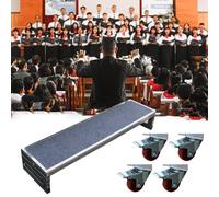 Elevadores comerciales antideslizantes con ruedas para escuela, iglesia, teatro, sala de conciertos y fotografía de cabina de fotos