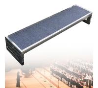 Elevadores corales de 3 niveles, plataforma de escalera de tiro de grupo de escalones comerciales, asiento escalonado multifuncional, soporte de charla para coro, escenario, iglesia
