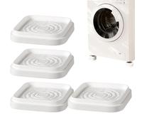 Elevadores de cama - 4 bloques cuadrados apilables | elevadores para patas de silla y sofá | para lavadoras, sofás, frigoríficos, escritorios y mesas, una solución de soporte robusta