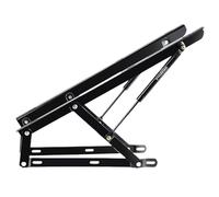 Elevadores de cama de resorte de gas pesado, Paquete de 2 kits de elevación de plataforma hidráulica (varios tamaños), negro y blanco.(Noir,60cm/23.6in)