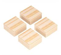 Elevadores de madera for muebles, 4 unidades, mesa maciza, elevadores patas for sofá cama con almohadilla antideslizante, altura ajustable 1-5cm(5 x 5 x 3cm)