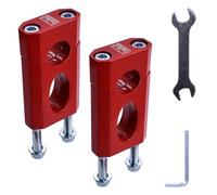 Elevadores de manillar, 7/8 pulgadas y 22 mm para motocross XR/CRF Dirt Pit Bike 50 70 125cc (rojo)