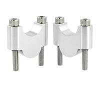 Elevadores de Manillar Compatible Con Para Z650 RS 2021-2024 Para Z400 2018-2024 Para Z500 / SE 2024 Elevadores De Manillar De 22 Mm Con Montaje De 7/8"(Silver,30mm)