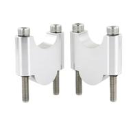 Elevadores de Manillar Compatible Con Suzuki Para DR 250 1982-1989 Para DR 350 1990-1998 Para DR 600 1988-1991 Elevador De Manillar De 7/8" 22 Mm De Aluminio CNC(Silver,30mm)