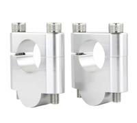 Elevadores de Manillar Compatible Con Suzuki Para DR 250 1982-1989 Para DR 350 1990-1998 Para DR 600 1988-1991 Abrazaderas Elevadoras De Manillar De Motocicleta De 7/8" 22 Mm(Silver,30mm)