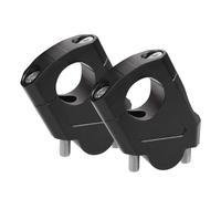 Elevadores de manillar de 1 1/8 pulgadas, abrazaderas de barra de motocicleta de 28 mm, elevador de barra para motocicletas Pit Dirt Bikes negro, altura de 38 mm, 18 mm hacia atrás o hacia adelante