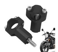 Elevadores de manillar de motocicleta - abrazadera sólida de aleación de aluminio, pieza de repuesto resistente para mayor comodidad, posicionamiento seguro, ajuste universal para motocicletas |