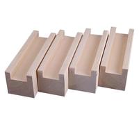 Elevadores de muebles, 4 piezas, elevadores de cama de madera maciza, elevadores de muebles resistentes, patas de mesa, altura de elevación de 3 a 10 cm, pies de soporte for sofá, dispositivo de aumen