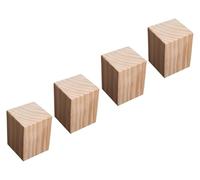 Elevadores de Muebles, 4 Unidades de Madera Maciza, Resistentes, for Cama, soportan hasta 800 kg, for sofás, mesas, Camas y armarios.(10 x 10 x 10cm)