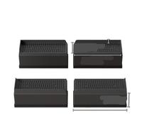 Elevadores de muebles apilables universales, bloques elevadores sin herramientas, 3 colores disponibles for patas sofá, marcos cama y refrigeradores Para camas, mesas, sillas o sofás(Dark Grey)