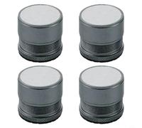 Elevadores de muebles de cama ajustables en altura, antideslizantes, a prueba de golpes, aleación de aluminio y soportes de silicona, juego de 4, compatible con camas, sillas, sofás, mesas, armarios