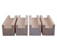 Elevadores de muebles de madera maciza, 4 unidades, patas de sofá, elevadores de silla resistentes, soportan hasta 500 kg, elevadores de cama, for mesas, sofás y taburetes.(A 4.5cmIncrease Height 10cm