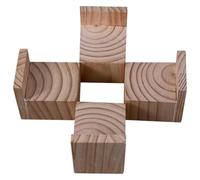 Elevadores de Muebles de Madera Maciza, Resistentes, for Cama, sofá, mesitas de Noche, 4 Unidades, 3-20 cm de Altura.(A 8cmIncrease Height 8cm)