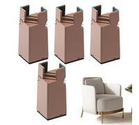 Elevadores de pata de mesa - Elevadores de muebles resistentes | 4 x Heavy Bank & Bedlevs, Bloques de escritorio ajustables | Ideal Para Elevar El Sofá, Silla Y Altura De La Cama Para Habitaciones