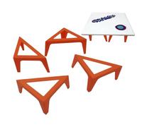 Elevadores de soporte de lona fundida - Soportes de esquina de plástico ABS de 3,94 pulgadas, bloques de caballete de pintura, soportes para puertas de gabinete, suports de pintor ciego, elevadores de