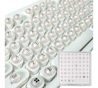 Elevadores de teclas de teclado de 128 piezas para clavos largos, ayuda a escribir y jugar con diseño autoadhesivo, hemisférico rosa, fácil de aplicar para una mejor escritura