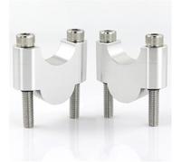 Elevadores Manillar 1 1/8" 28 Mm Para Motocicletas Para SWM RS 650, Para Superdual SD 650 Para Superdual SD 640 Para Super Dual Montaje En Barra CNC Billet Manillares Para Moto(Silver Riser 30mm)