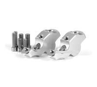 Elevadores Manillar Compatible Con Para K1600B Para Grand Para America Accesorio Elevador Manillar Motocicleta Con Clips Que Aumentan Movimiento Hacia Atrás Ajustable(Silver)