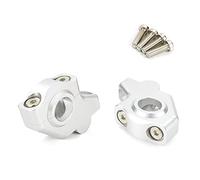 Elevadores Manillar de 28mm 1 1/8"para Motocicleta Elevador Montaje hacia atrás movido hacia Arriba para Triumph para Speed Triple 1050 i R/RS S (Color : Plata)