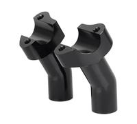 Elevadores Manillar Elevadores Manillar 3,5 Pulgadas Alto Con Retroceso Para Softail Para Dyna Para Sportster Para Touring Aluminio Con Retroceso Recto Elevador Manillar(Negro)