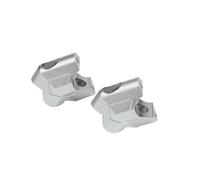 Elevadores Manillar Moto Para 800MT Para 800 MT CF Para 800MT 3CM Manguera Freno Elevadores Manillar Adaptador Almohadilla Elevación Barra Mango(Silver)