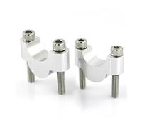 Elevadores Manillar Moto Para Multistrada 1100 Para Scrambler 800 28 mm 1 1/8 "Mango Bar Fat Bar Mount Riser Elevadores manillar(Silver Riser 20mm)