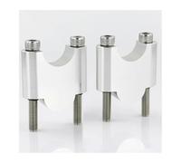 Elevadores Manillar Moto Para Multistrada 1100 Para Scrambler 800 28 mm 1 1/8 "Mango Bar Fat Bar Mount Riser Elevadores manillar(Silver Riser 40mm)