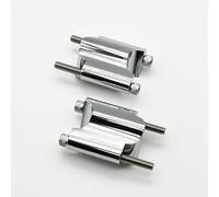 Elevadores Manillar Moto para Sportster XL1200 48 2010-UP 2 "Rise CNC Aluminio Negro Cromo 1" Elevador Manillar 50mm Bloque Extensión Montaje(Chrome)
