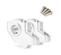 Elevadores Manillar Motocicleta Elevador Barra Montaje Extendido hacia Atrás Movido para Ducati para Monster 695 2006 2007 2008 para Monster 750 800 900 1000 (Color : Matte Silver)