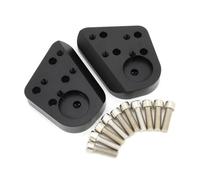 Elevadores Manillar Motocicleta Elevador de Manillar Plateado Motocicleta para R1100RT para R1150RT para R1200RT para R1100R para R1150R(Negro)