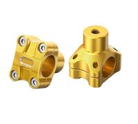 Elevadores Manillar Motocicleta, Extensión Abrazadera Elevación para Harley Dyna CVO, Fat Street Bob, FXDFSE, FXDB, Custom FXD 2008-2013 Adaptador de Altura del Manillar(Oro)